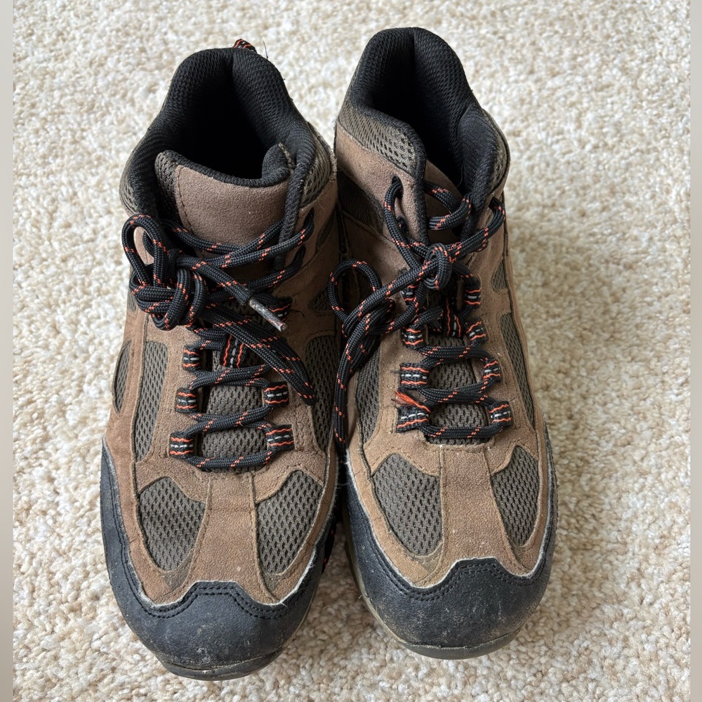 wonder nation Brown and Black Kids Athletic Hiking Shoes
